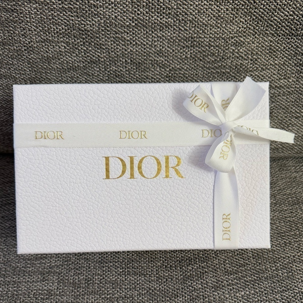 Dior White Empty Small Ribbon Rectangle Gift Box Paper Gift Birthday - Picture 5 of 15